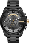 Diesel DZ4479 Mega Chief Chronograph Men's Watch – Grey Dial & Black Steel Strap