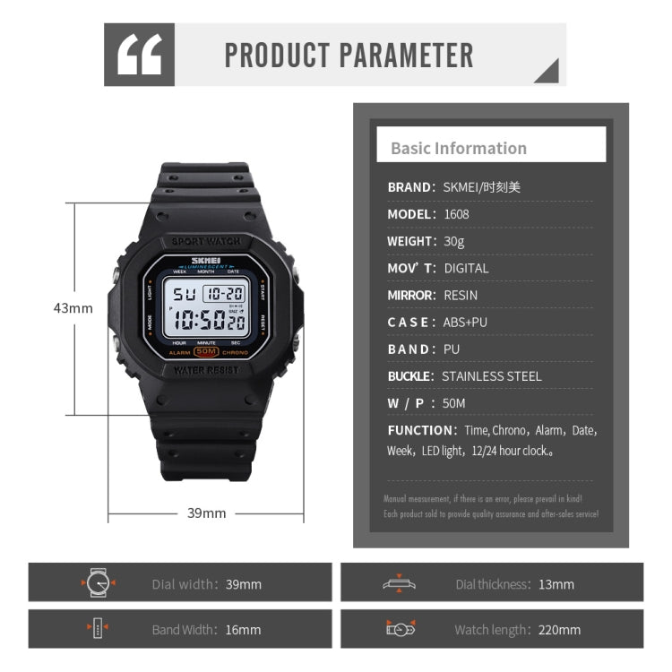 skmei-1608-multi-function-student-electronic-watch-waterproof-timing-silicone-sports-watchblue